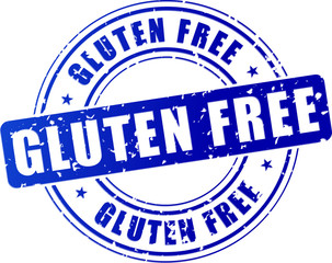 blue gluten free stamp