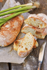 Fresh bread ciabatta