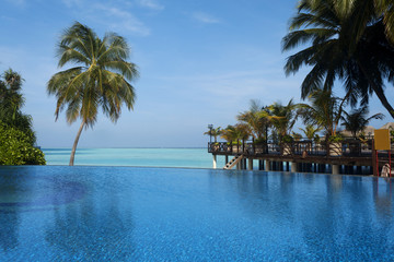 Fototapeta premium Swimming pool at the luxury resort