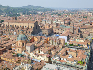 Aerial view of Bologna