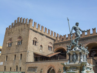 Fototapeta na wymiar Re Enzo palace in Bologna