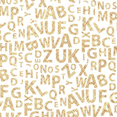 Alphabet Letters Background Vector