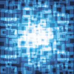 Blue Squares - Abstract Background