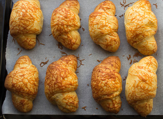 croissants with cheese