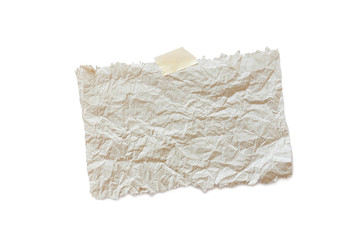 Obraz premium Papier Notiz Zettel zerknittert, Recycling, Seidenpapier