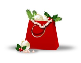 Christmas shopping bag