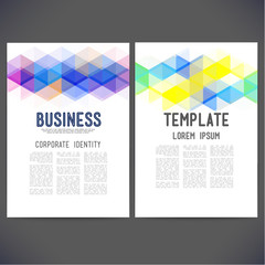 Abstract vector template design, brochure
