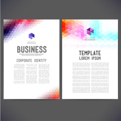 Abstract vector template design, brochure