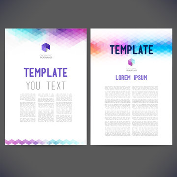 Abstract vector template design, brochure, Web sites,