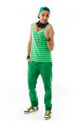 model isolated on white