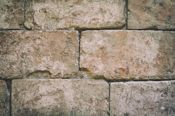 Alte Steinmauer, verwittert