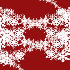 Vector image of snowflakes.