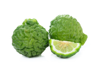 Bergamot fruit on white background
