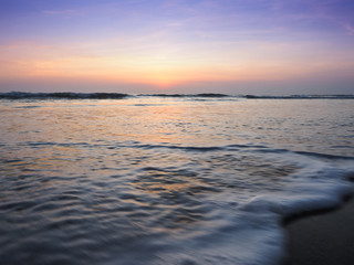 レギャンビーチの夕暮れ