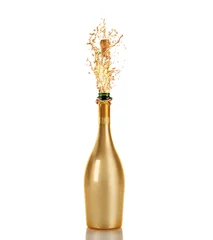 Gordijnen bottle of champagne © Valeriy Lebedev