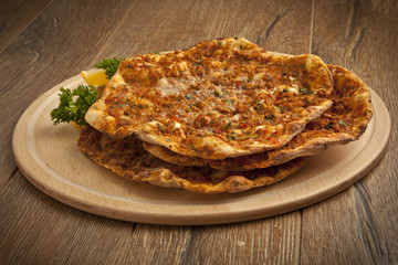 Turkish pide lahmacun