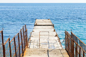 Fototapeta premium pier - breakwater in Yalta, Crimea