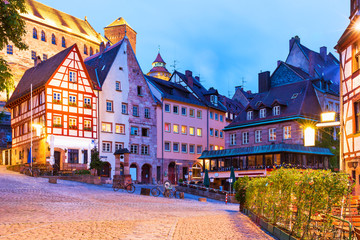 Old Town in Nuremberg, Germany - obrazy, fototapety, plakaty