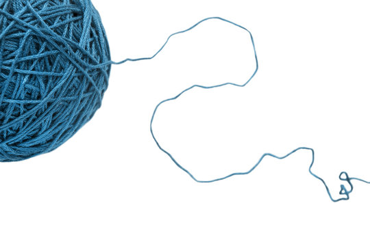 Blue yarn