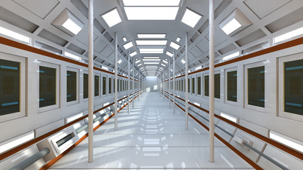 Obraz premium Futuristic SCIFI interior