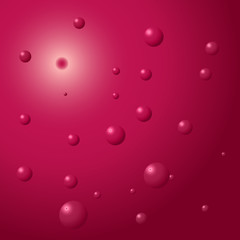 Vector silhouettes background with bubbles.
