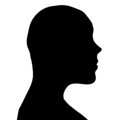 Obraz na płótnie Canvas Vector silhouette of a man.