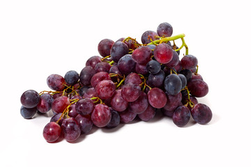 Cluster of blue grapes