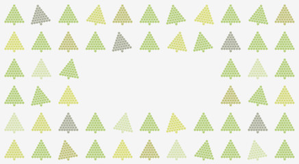 Weihnachtskarte - Tanzende Tannenbäume