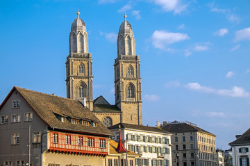 Fototapeta premium The old town of Zurich in Switzerland