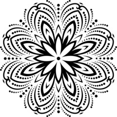 Damask Vector Pattern. Orient Background