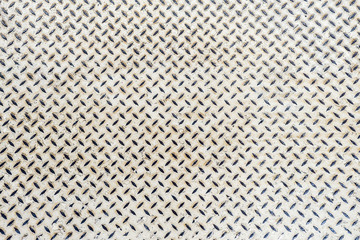 Close up white metal floor texture background detail