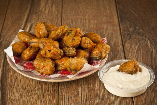 Turkish chop Fried mussels / Midye Tava