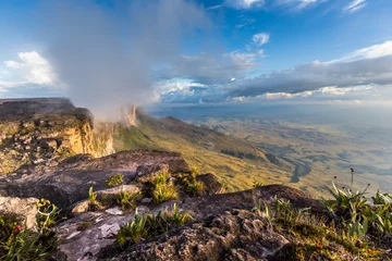 Tuinposter View from the plateau Roraima to Gran Sabana region - Venezuela © Curioso.Photography