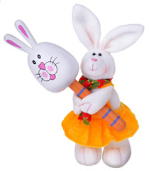 White rabbit with maracas