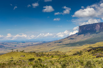View from the plateau Roraima to Gran Sabana region - Venezuela