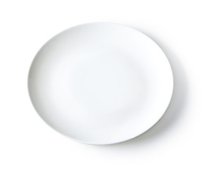 white plate