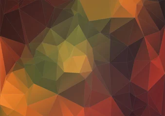 Fototapeten Colorful geometric background with triangles © igor_shmel