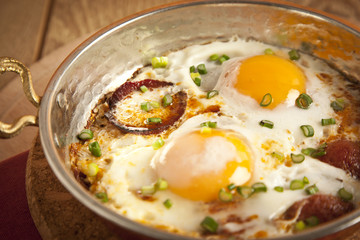 Turkish Sausage (sucuk) and egg