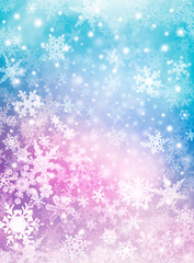 Colorful Snow Background - 72073753