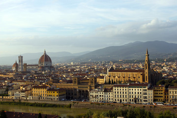 Fototapeta na wymiar View of Florence from Michelangelo Square