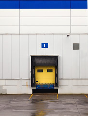 Loading dock at a warehouse
