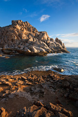 Fototapeta na wymiar Coast of Capo Testa in Sardinia, Italy.