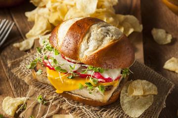 Homemade Vegetarian Soy Tofu Burger