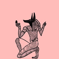 Dieu égyptien Anubis