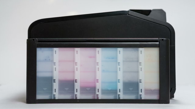 Printer on a white background