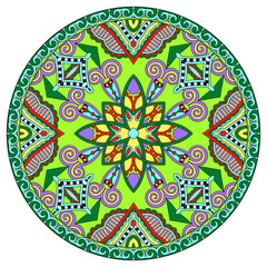 decorative design of circle dish template, round geometric patte