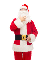 man in costume of santa claus