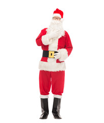 man in costume of santa claus