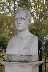 Buste de Napoléon 1er dans la parc Pincio à Rome