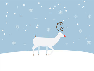 Winter, christmas deer